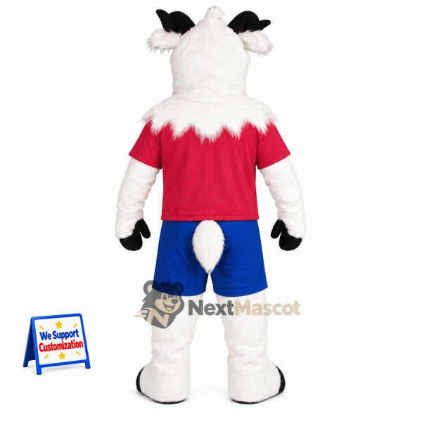 Goat Mascot Costume - Red Shirt Goat Mascot Costume - Red Shirt