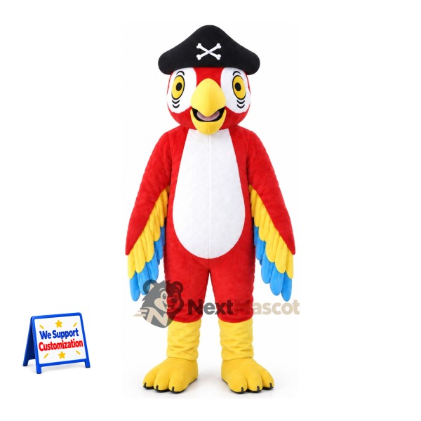 Parrot Mascot Costume - Pirate Style