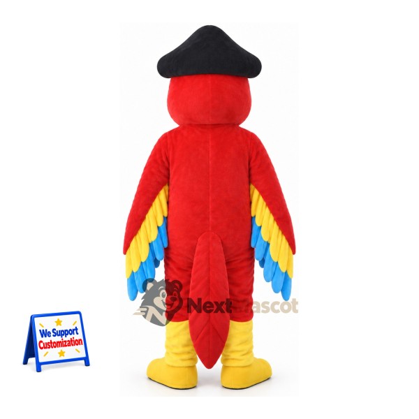 Parrot Mascot Costume - Pirate Style Parrot Mascot Costume - Pirate Style