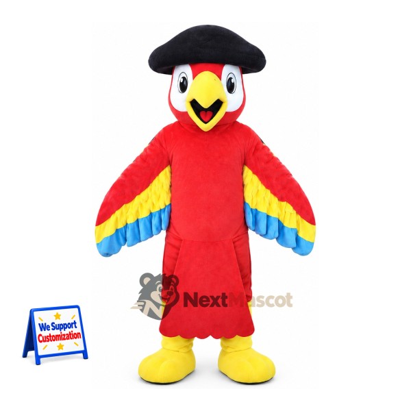 Parrot Mascot Costume - Pirate Style for Parades
