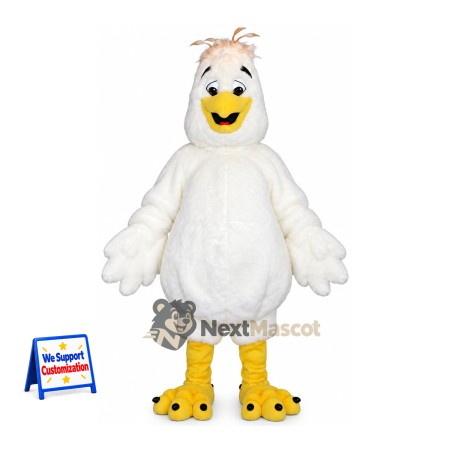 Bird Mascot Costume - White for Parades Bird Mascot Costume - White for Parades