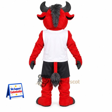 Bull Mascot Costume - Red for School Events Bull Mascot Costume - Red for School Events