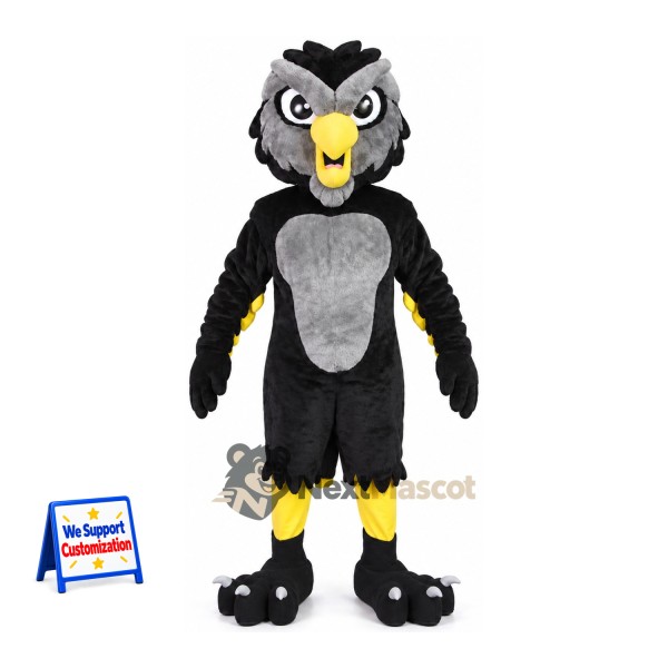 Owl Mascot Costume - Gray for School Events