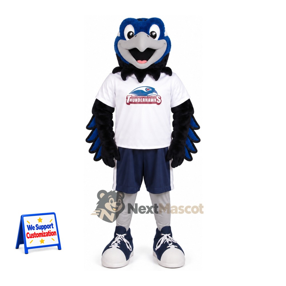 Bird Mascot Costume - Blue for Sports Days Bird Mascot Costume - Blue for Sports Days