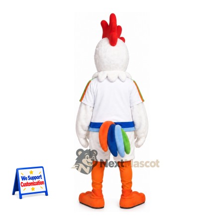 Rooster Mascot Costume - White for Birthday Parties Rooster Mascot Costume - White for Birthday Parties