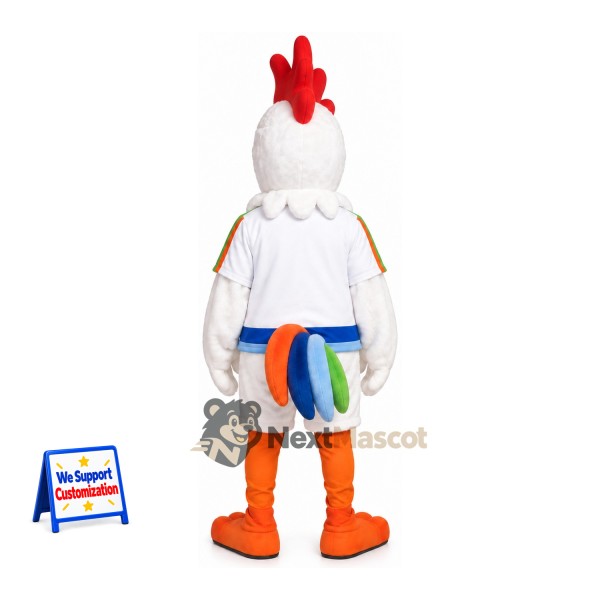 Rooster Mascot Costume - White for Birthday Parties