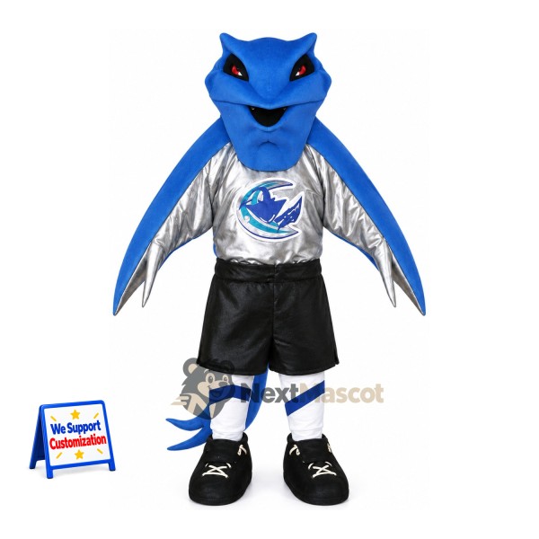 Manta Ray Mascot Costume - Blue, Sports Uniform