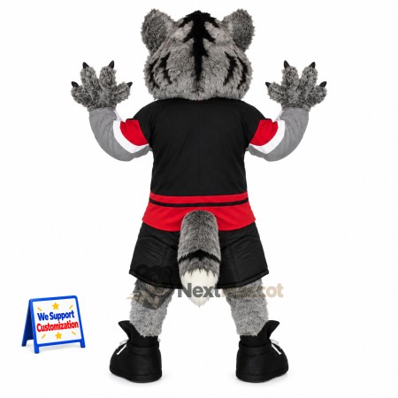 Wolf Mascot Costume - Red Uniform Wolf Mascot Costume - Red Uniform