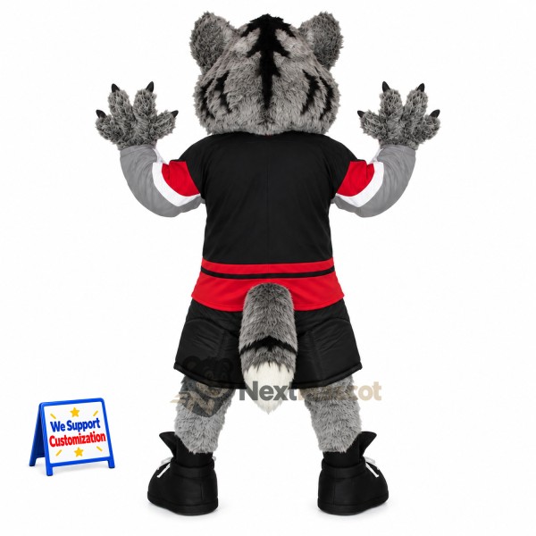 Wolf Mascot Costume - Red Uniform Wolf Mascot Costume - Red Uniform