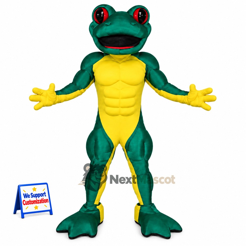 Frog Mascot Costume - Green Frog Mascot Costume - Green
