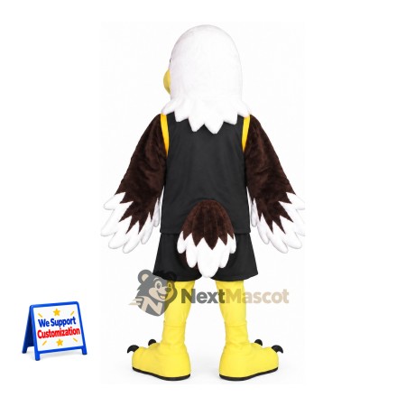 Bald Eagle Mascot Costume - Black Uniform Bald Eagle Mascot Costume - Black Uniform