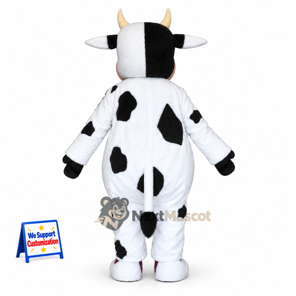 Cow Mascot Costume - Spotted for Grand Openings Cow Mascot Costume - Spotted for Grand Openings