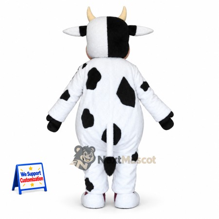 Cow Mascot Costume - Spotted for Grand Openings Cow Mascot Costume - Spotted for Grand Openings