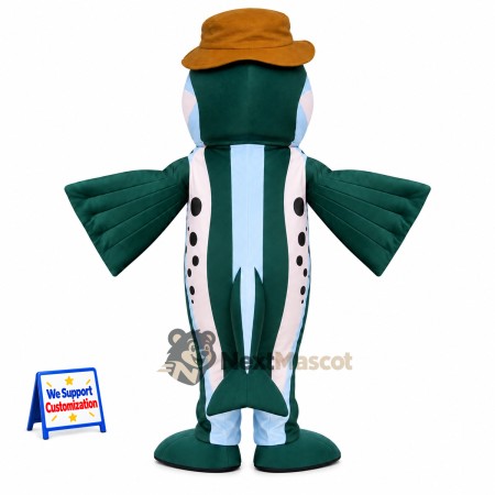 Fish Mascot Costume - Blue for Parades