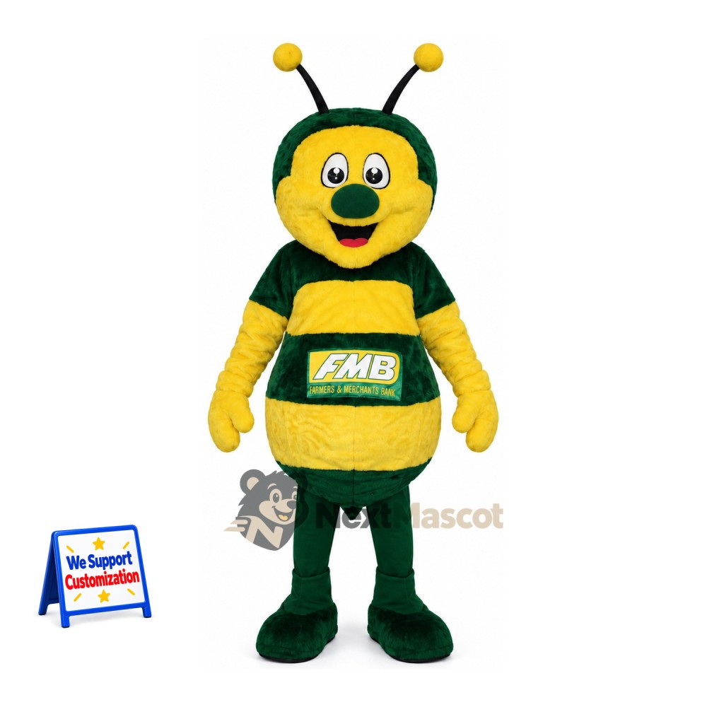 Bee Mascot Costume - Green for Pollinator Events Bee Mascot Costume - Green for Pollinator Events