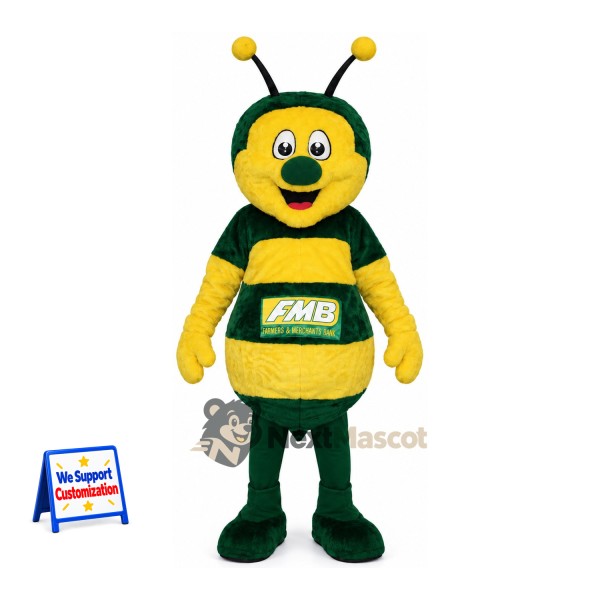 Bee Mascot Costume - Green for Pollinator Events