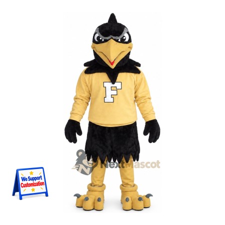 Falcon Mascot Costume - Black Falcon Mascot Costume - Black