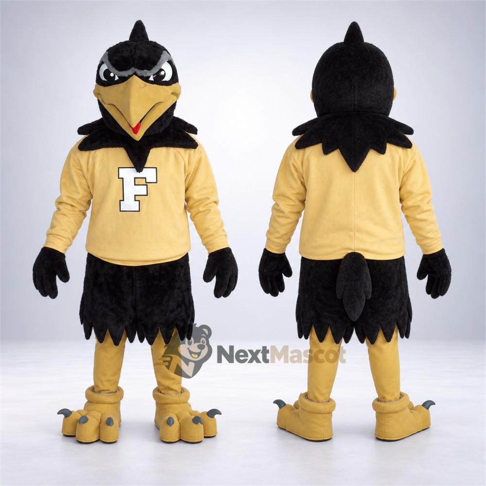 Falcon Mascot Costume - Black Falcon Mascot Costume - Black