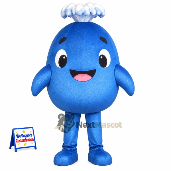 Whale Mascot Costume - Blue