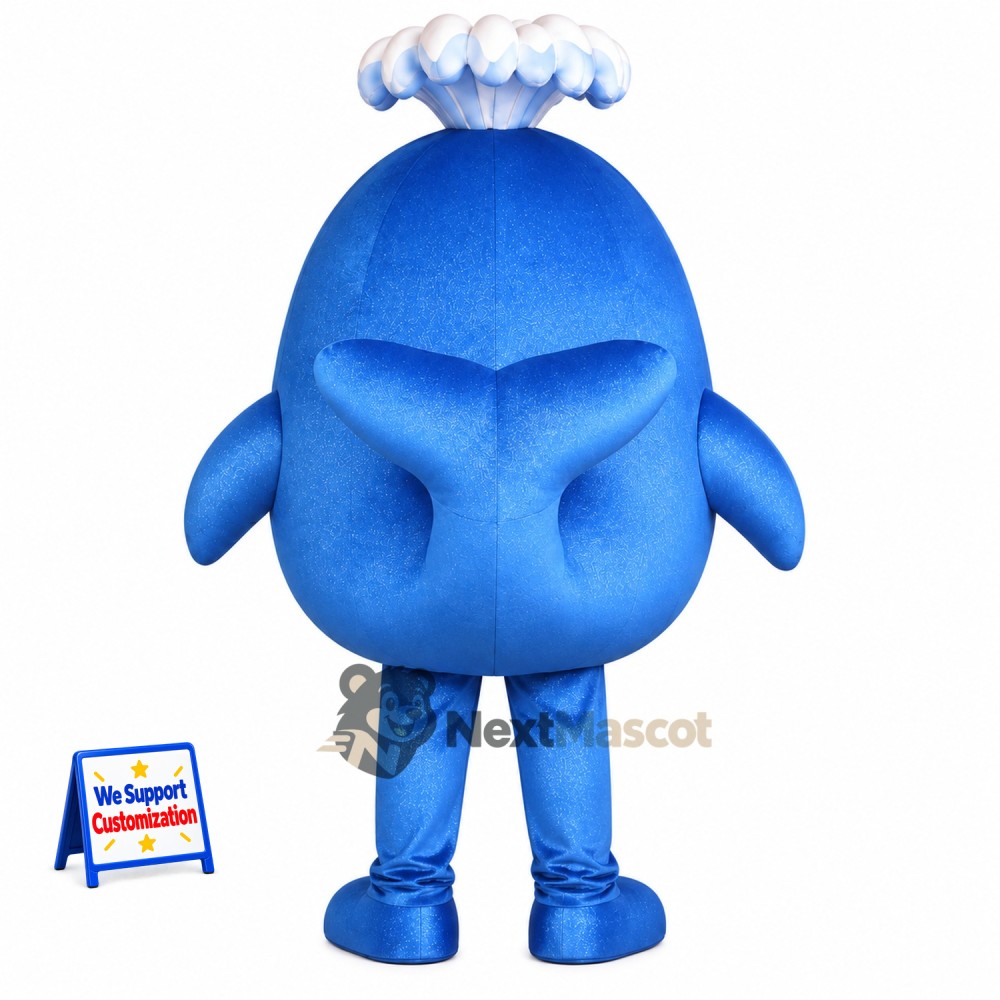 Whale Mascot Costume - Blue Whale Mascot Costume - Blue
