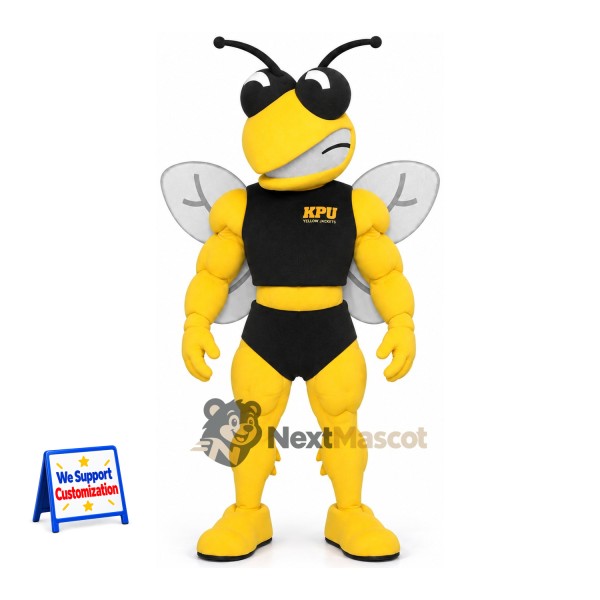 Wasp Mascot Costume - Muscular for Parades