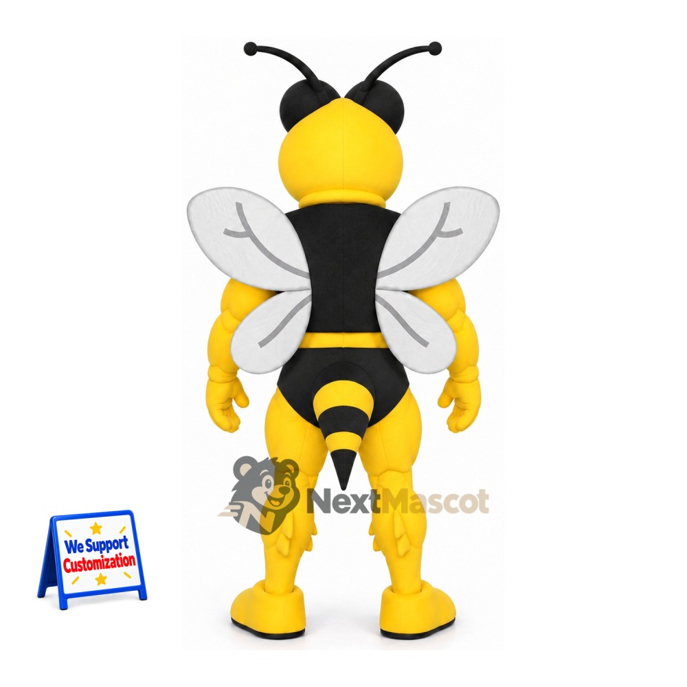 Wasp Mascot Costume - Muscular for Parades Wasp Mascot Costume - Muscular for Parades