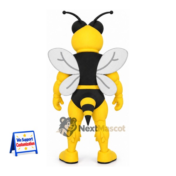 Wasp Mascot Costume - Muscular for Parades Wasp Mascot Costume - Muscular for Parades