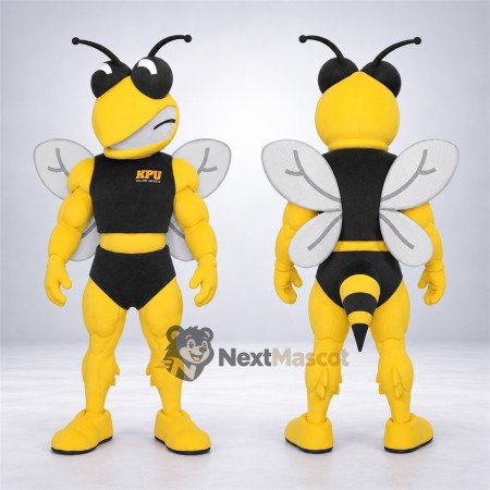 Wasp Mascot Costume - Muscular for Parades Wasp Mascot Costume - Muscular for Parades