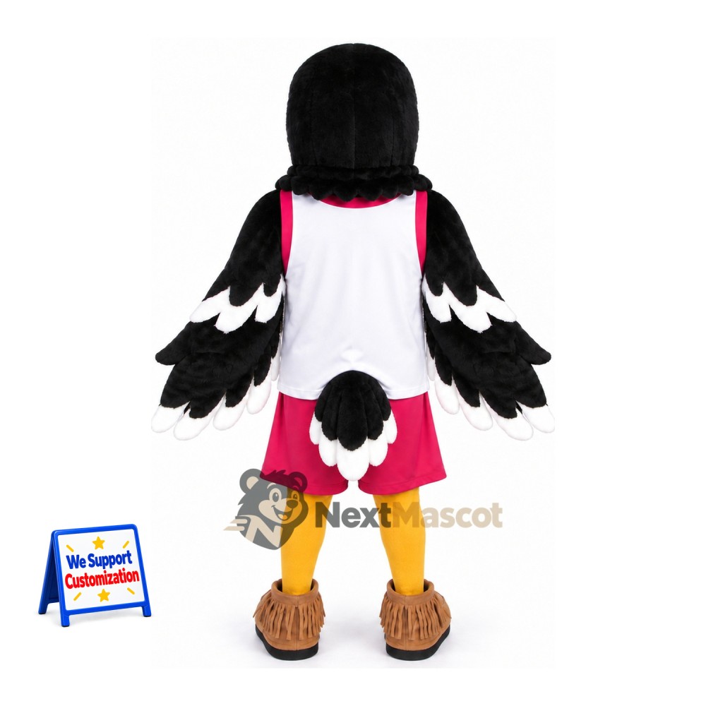 Eagle Mascot Costume - Black, White Jersey Eagle Mascot Costume - Black, White Jersey