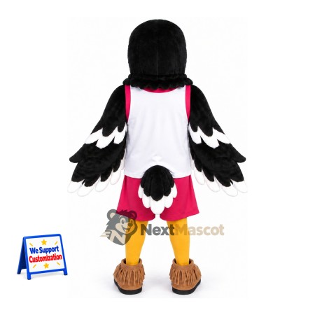 Eagle Mascot Costume - Black, White Jersey Eagle Mascot Costume - Black, White Jersey