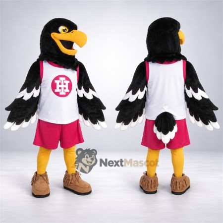 Eagle Mascot Costume - Black, White Jersey Eagle Mascot Costume - Black, White Jersey