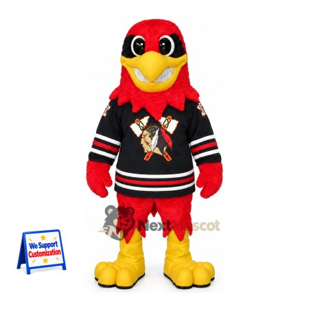 Bird Mascot Costume - Red for Community Events Bird Mascot Costume - Red for Community Events