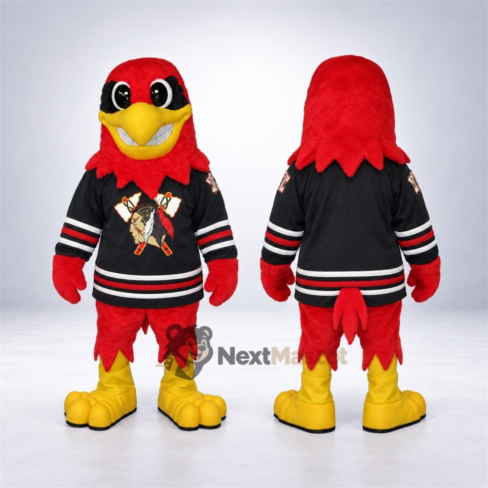 Bird Mascot Costume - Red for Community Events Bird Mascot Costume - Red for Community Events
