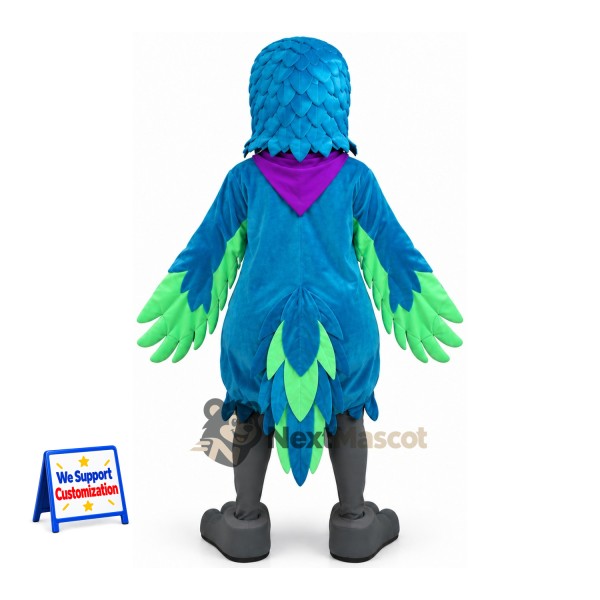 Parrot Mascot Costume - Blue and Yellow Parrot Mascot Costume - Blue and Yellow