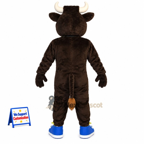 Bull Mascot Costume - Brown for School Spirit Bull Mascot Costume - Brown for School Spirit