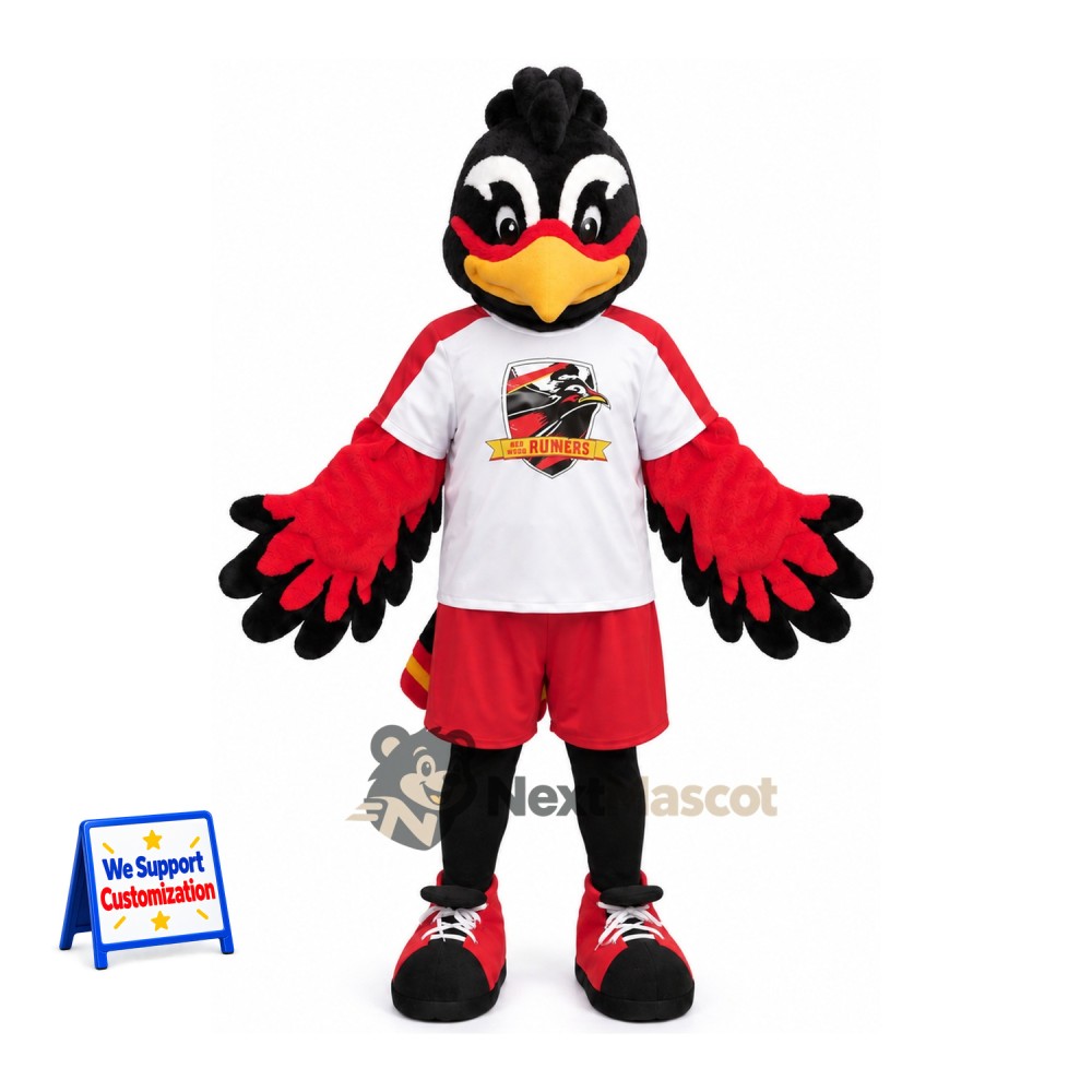 Bird Mascot Costume - Black for Festivals Bird Mascot Costume - Black for Festivals