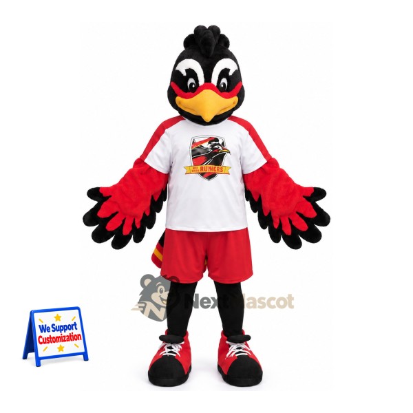 Bird Mascot Costume - Black for Festivals