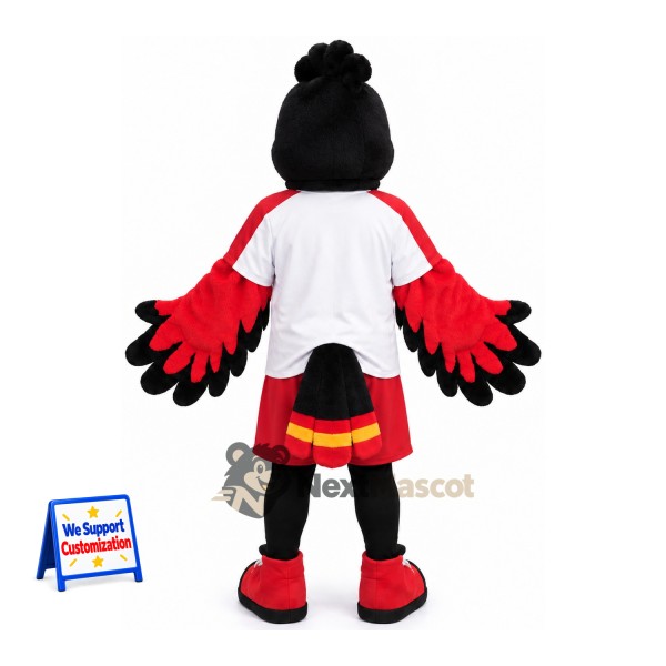 Bird Mascot Costume - Black for Festivals Bird Mascot Costume - Black for Festivals