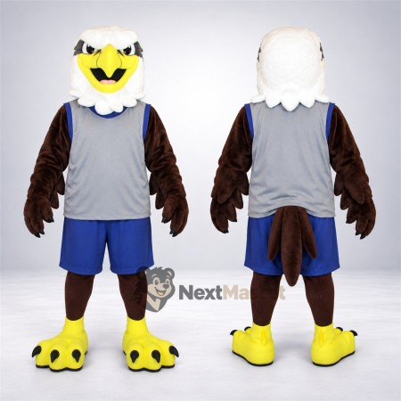 Bald Eagle Mascot Costume - Gray Shirt Bald Eagle Mascot Costume - Gray Shirt
