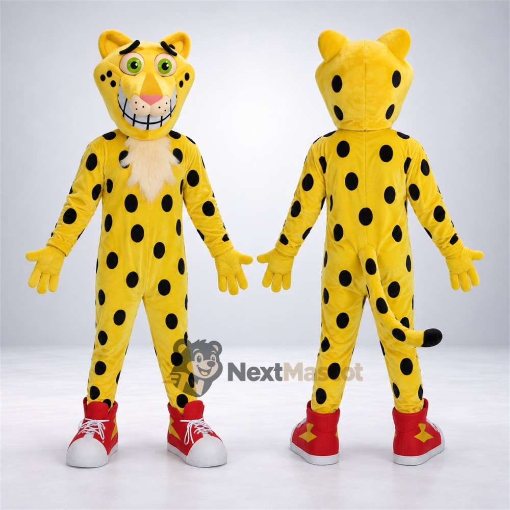 Leopard Mascot Costume - Yellow Leopard Mascot Costume - Yellow