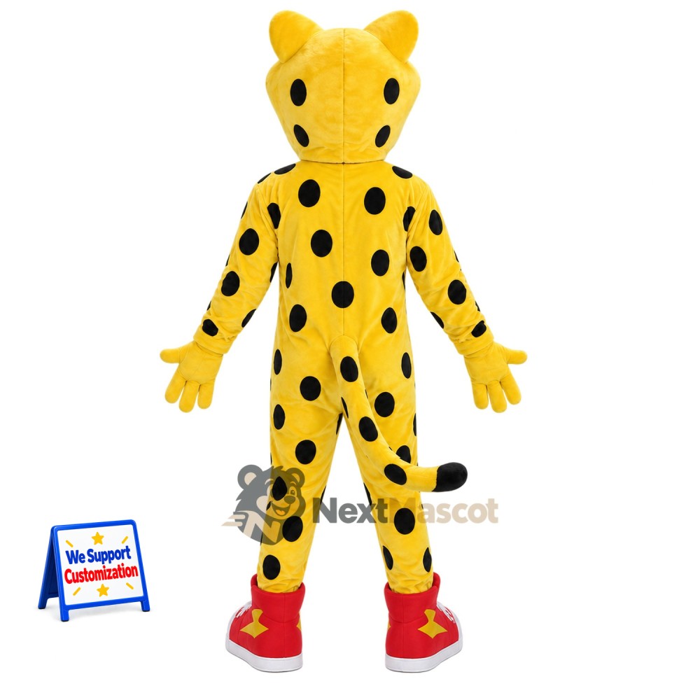 Leopard Mascot Costume - Yellow Leopard Mascot Costume - Yellow