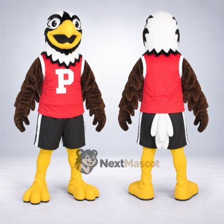 Bald Eagle Mascot Costume - Red Jersey Bald Eagle Mascot Costume - Red Jersey