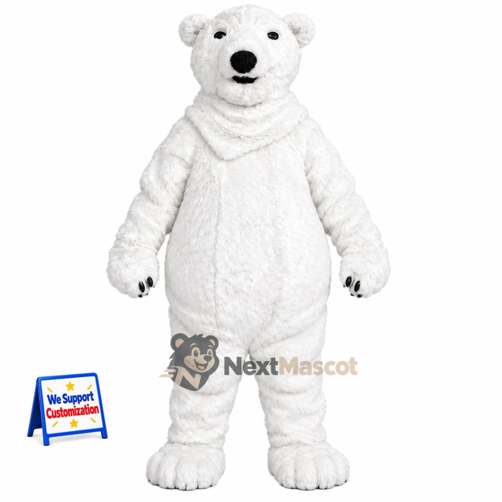 Polar Bear Mascot Costume for Pep Rallies Polar Bear Mascot Costume for Pep Rallies