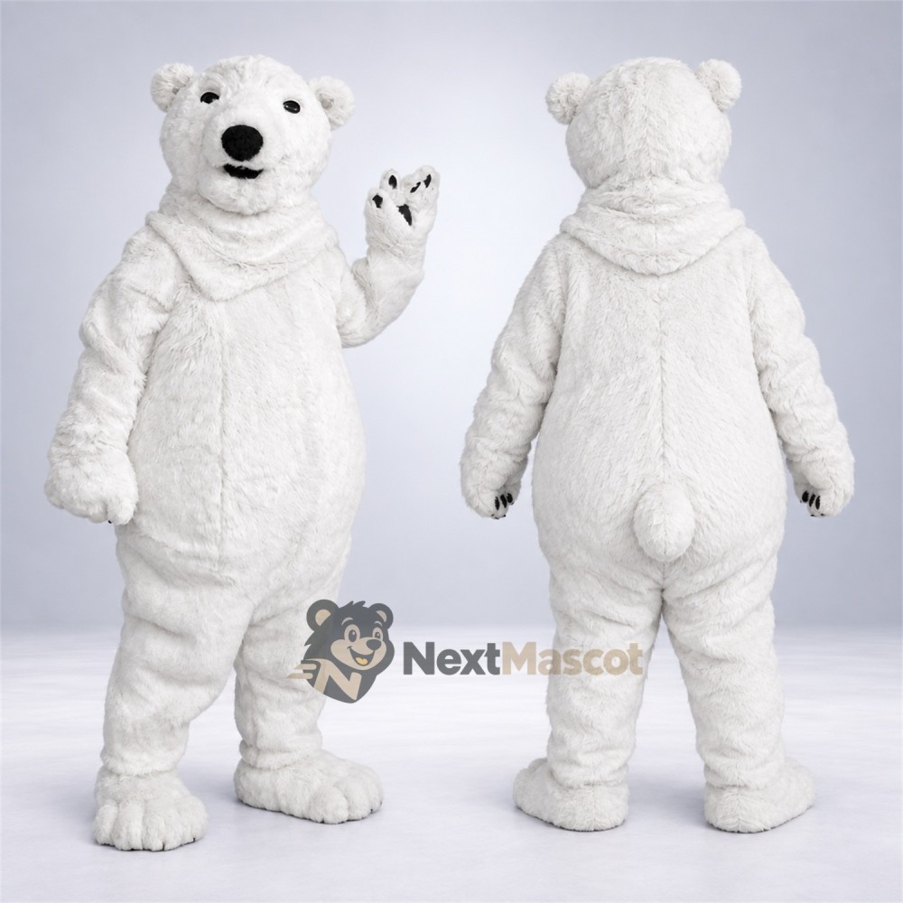 Polar Bear Mascot Costume for Pep Rallies Polar Bear Mascot Costume for Pep Rallies