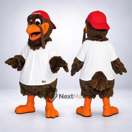 Turkey Mascot Costume - White Shirt for Parades Turkey Mascot Costume - White Shirt for Parades