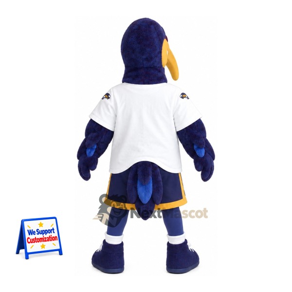Ibis Mascot Costume - Blue, White Shirt Ibis Mascot Costume - Blue, White Shirt