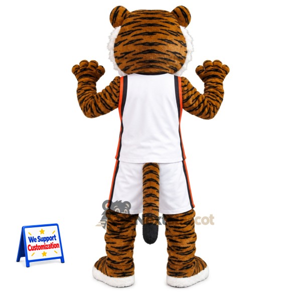 Tiger Mascot Costume - White Uniform Tiger Mascot Costume - White Uniform