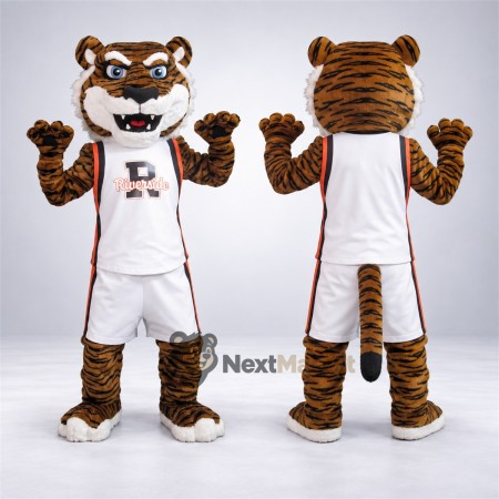 Tiger Mascot Costume - White Uniform Tiger Mascot Costume - White Uniform