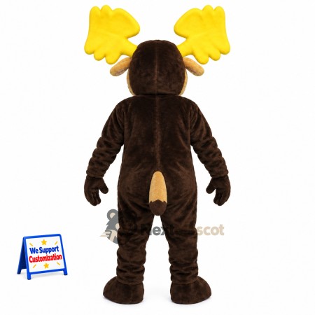 Moose Mascot Costume - Brown for Carnivals Moose Mascot Costume - Brown for Carnivals