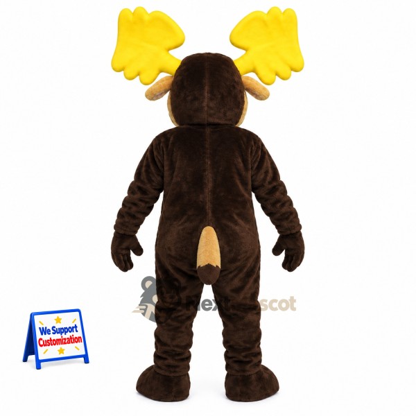 Moose Mascot Costume - Brown for Carnivals Moose Mascot Costume - Brown for Carnivals